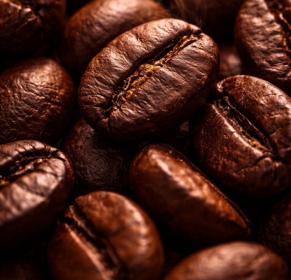 Roasted Coffee Beans Close up