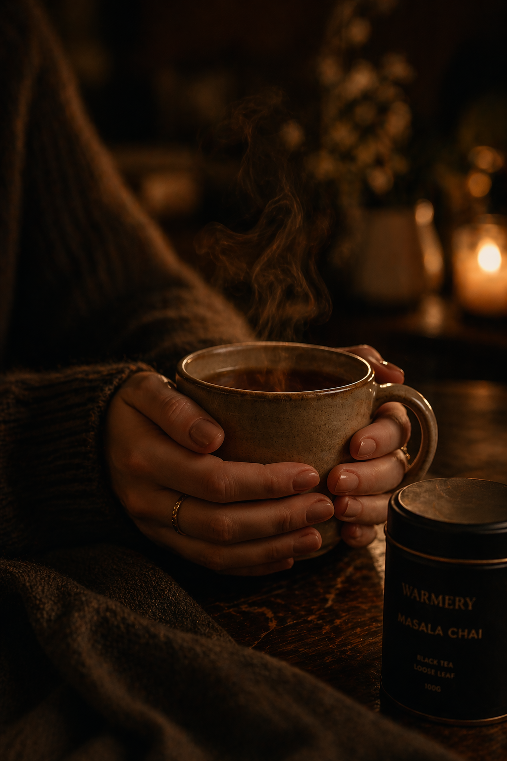 A peaceful moment with tea to help you unwind and let go of the day